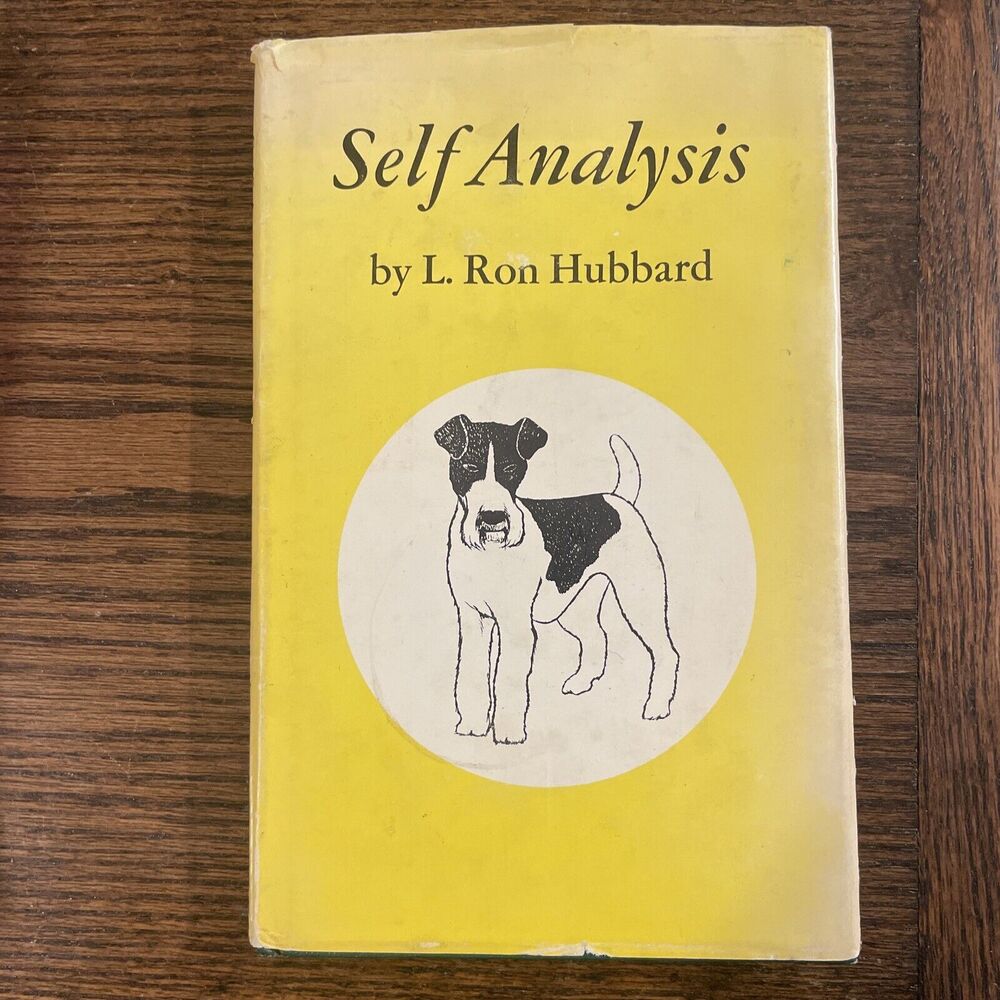 SELF ANALYSIS By L Ron Hubbard HC Dust Jacket (1975) VTG Scientolology yellow